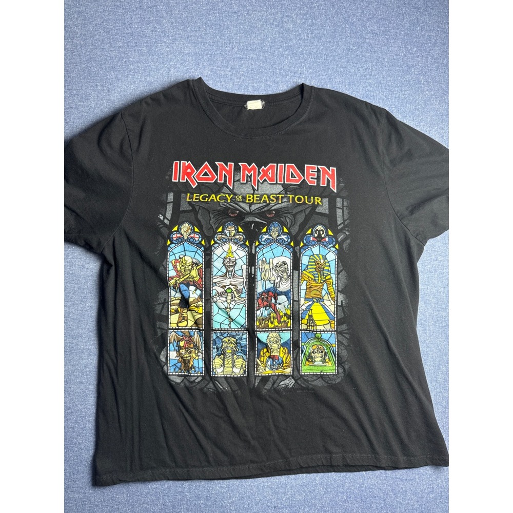 Iron Maiden Legacy of the Beast World Tour 2022 Concert T-Shirt Black L merch